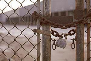 chained gate