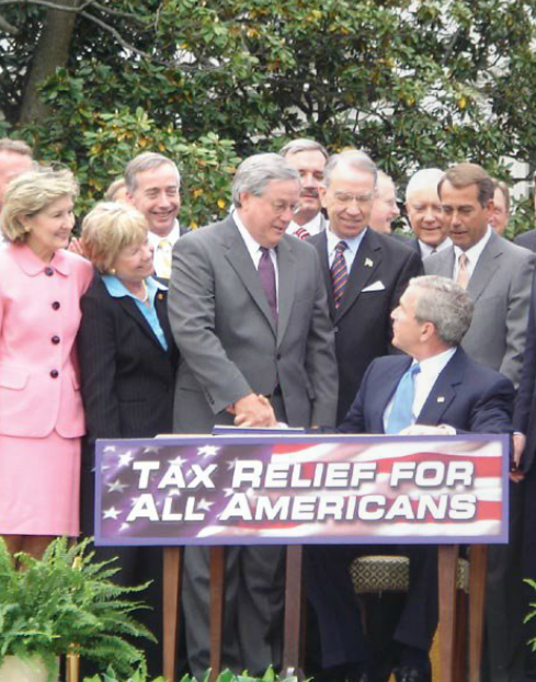 At the White House in May for the signing of the Tax Increase Prevention and Reconciliation Act.
